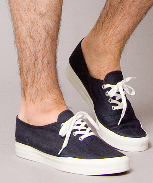 BEAUTY&YOUTH UNITED ARROWS（ビューティーアンドユースユナイテッドアローズ）の「BY キャンバス 4アイレット デッキスニーカー 13ss◆§5　（スニーカー・メンズ・ホワイト/マスタード/ネイビー/その他1・1/1(8)/2/3(10)）」の4枚目の写真