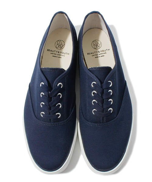 BEAUTY&YOUTH UNITED ARROWS（ビューティーアンドユースユナイテッドアローズ）の「BY キャンバス 4アイレット デッキスニーカー 13ss◆§5　（スニーカー・メンズ・ホワイト/マスタード/ネイビー/その他1・1/1(8)/2/3(10)）」の11枚目の写真