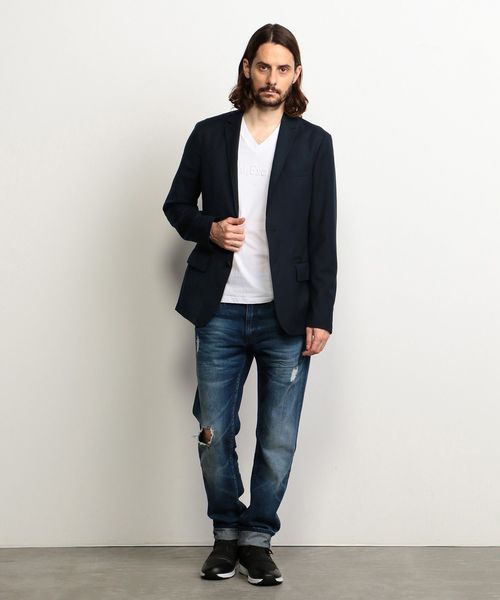 ✩極美品 ニット素材✩A/X アルマーニエクスチェンジ テーラードジャケット M ARMANI EXCHANGE（アルマーニエクスチェンジ）の「【A|X