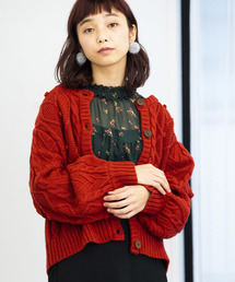 WEGO | WEGO/ハートケーブルカーディガン(カーディガン/ボレロ)