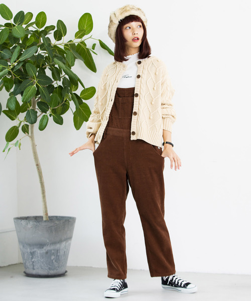 WEGO（ウィゴー）の「WEGO/ハートケーブルカーディガン（カーディガン/ボレロ・レディース・レッド/アイボリー・FREE）」の13枚目の写真