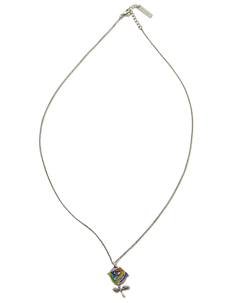 rehacer(レアセル)の「rehacer : Stained glass Rose Necklace Made in Japan / ステンドグラス ローズ ネックレス メイドインジャパン(ネックレス・メンズ・シルバー系その他/ゴールド系その他/シルバー系その他2/ゴールド系その他2・FREE)」の14枚目の写真
