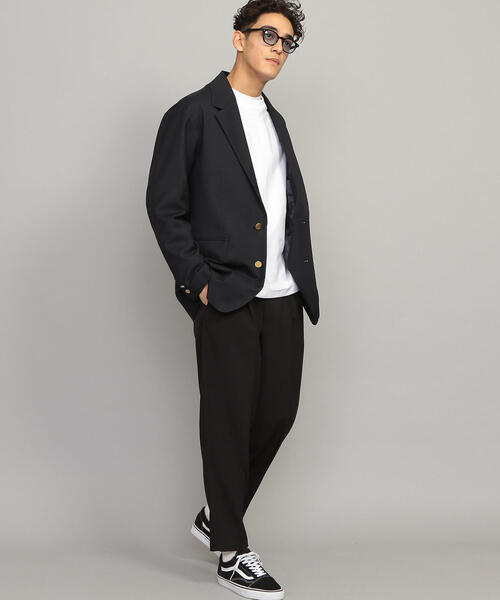 BEAUTY&YOUTH UNITED ARROWS(ビューティーアンドユースユナイテッドアローズ)の「BY ウーステッド 1P ルーズパンツ(スラックス・メンズ・ダークブラウン/ブラック・MEDIUM/LARGE/SMALL/X-LARGE)」の7枚目の写真