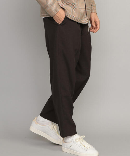 BEAUTY&YOUTH UNITED ARROWS(ビューティーアンドユースユナイテッドアローズ)の「BY ウーステッド 1P ルーズパンツ(スラックス・メンズ・ダークブラウン/ブラック・MEDIUM/LARGE/SMALL/X-LARGE)」の3枚目の写真