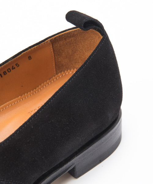 JALAN SRIWIJAYA（ジャランスリウァヤ）の「【Jalan Sriwijaya/別注】スウェードローファー（ローファー・メンズ・ブラック・2/3/1）」の3枚目の写真