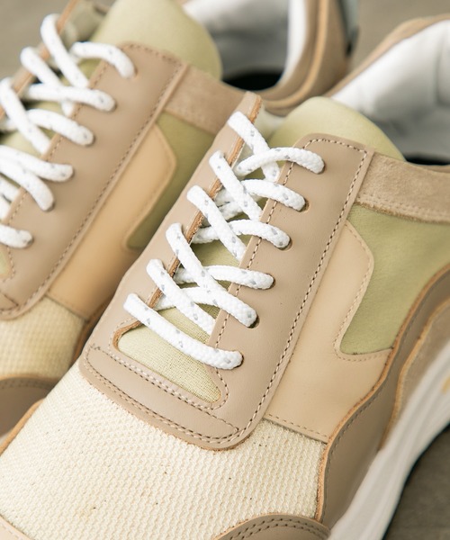 UNITED TOKYO(ユナイテッドトウキョウ)の「コンビレザーダッドスニーカー(スニーカー・メンズ・ブラック/グレー/マルチ/カーキ/ネイビー/ベージュ・2/3/1)」の10枚目の写真