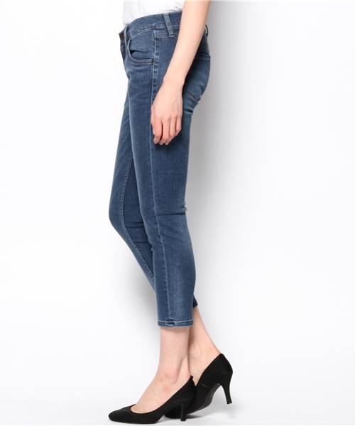 PLST（プラステ）の「【healthy】 ストレッチデニムクロップドパンツ（デニムパンツ・レディース・ホワイト/インディゴブルー・24inch/23inch/25inch/26inch）」の7枚目の写真