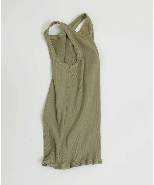 TODAYFUL（トゥデイフル）の「コットンリブタンクトップ（タンクトップ・レディース・ホワイト/ブラック/グリーン系その他/レッド系その他・FREE）」の10枚目の写真