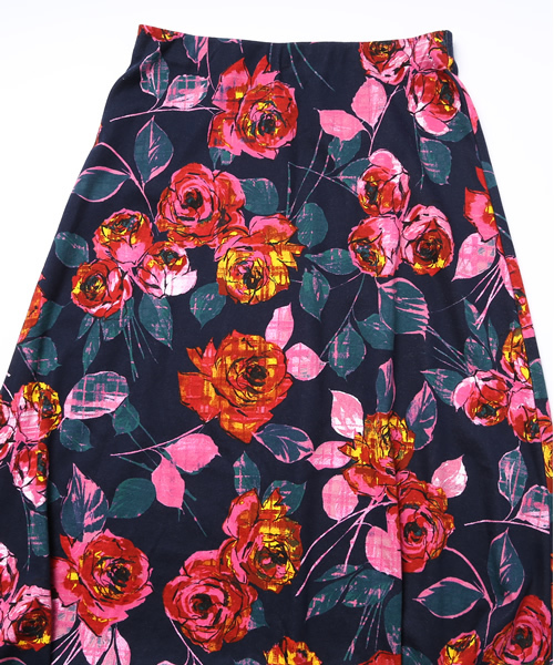 Ray BEAMS（レイビームス）の「○Ray BEAMS / フラワープリント マキシスカート（スカート・レディース・グレー/ネイビー・0/1）」の7枚目の写真