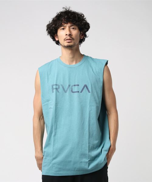 RVCA（ルーカ）の「半袖Tシャツ RVCA CUT/LAJ041-354（Tシャツ/カットソー・メンズ・ブラック/ホワイト/ブルーグリーン・L/M/S）」の3枚目の写真