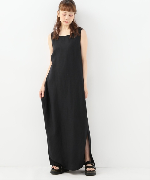 Spick & Span(スピックアンドスパン)の「2WAYレーヨンアサタンクワンピース◆(ワンピース)」|ブラック