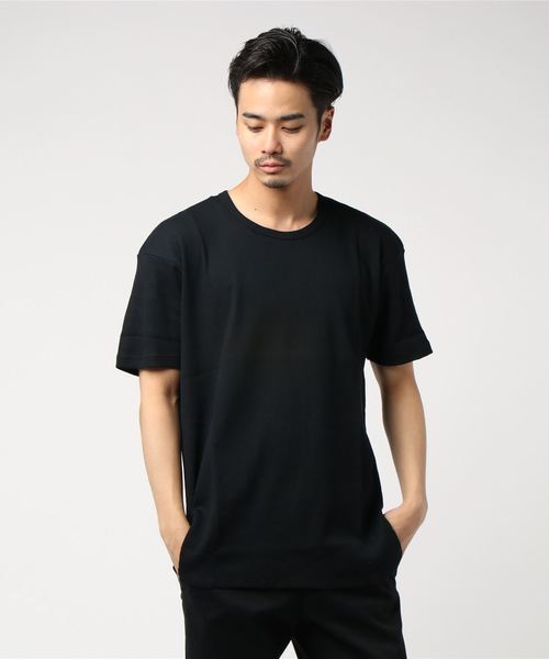 GGD（ジージーディー）の「GGD / 日本製サーマルロングテールT（Tシャツ/カットソー・メンズ・ホワイト/ブラック・2/3）」の2枚目の写真