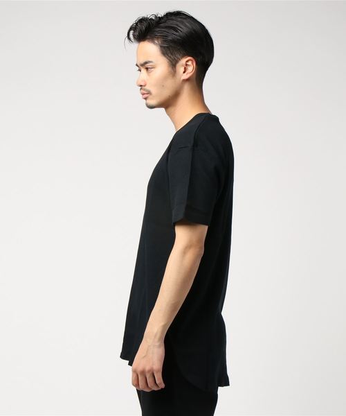 GGD（ジージーディー）の「GGD / 日本製サーマルロングテールT（Tシャツ/カットソー・メンズ・ホワイト/ブラック・2/3）」の3枚目の写真