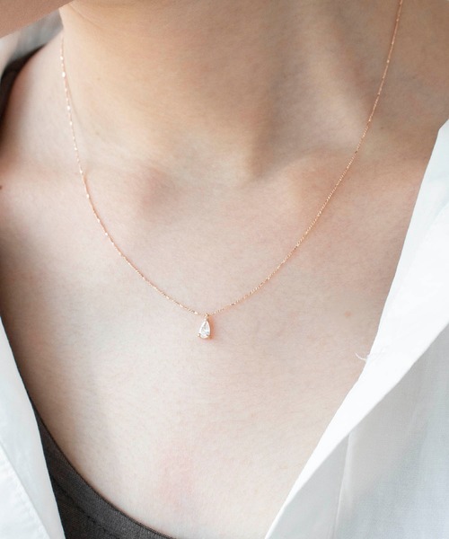 Three Four Time(スリーフォータイム)の「ドロップキラリプチペン(ネックレス・レディース・シルバー/ゴールド/ピンクゴールド・FREE)」の3枚目の写真