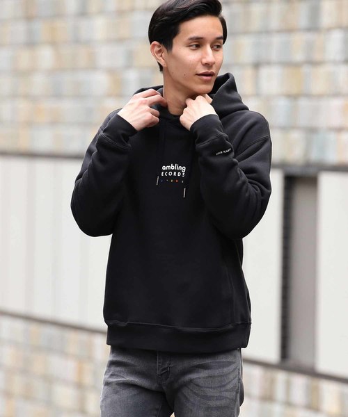 MEN'S BIGI（メンズビギ）の「【Rambling RECORDS×MEN'S BIGI】ロゴプリントパーカー（パーカー・メンズ・ホワイト/ブラック/グレー・S/M/L）」の5枚目の写真