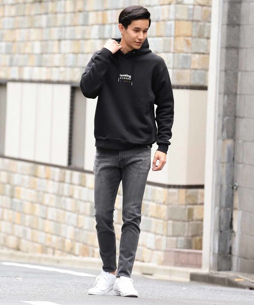 MEN'S BIGI（メンズビギ）の「【Rambling RECORDS×MEN'S BIGI】ロゴプリントパーカー（パーカー・メンズ・ホワイト/ブラック/グレー・S/M/L）」の8枚目の写真