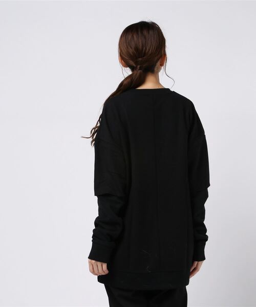 ARCHIVER(アーカイバ)の「【69】【it】ワッフルWフェイス(Tシャツ/カットソー・レディース・ブラック/オフホワイト/杢グレー/ライトベージュ・MEDIUM/LARGE)」の16枚目の写真