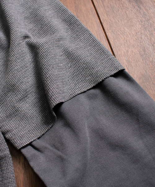 ARCHIVER(アーカイバ)の「【69】【it】ワッフルWフェイス(Tシャツ/カットソー・レディース・ブラック/オフホワイト/杢グレー/ライトベージュ・MEDIUM/LARGE)」の10枚目の写真