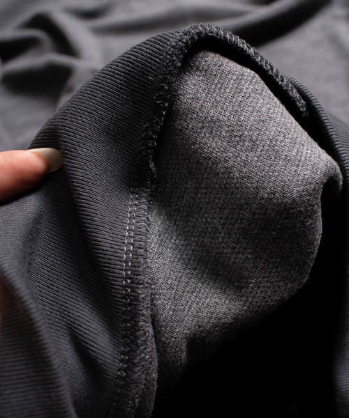 ARCHIVER(アーカイバ)の「【69】【it】ワッフルWフェイス(Tシャツ/カットソー・レディース・ブラック/オフホワイト/杢グレー/ライトベージュ・MEDIUM/LARGE)」の7枚目の写真