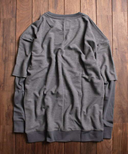 ARCHIVER(アーカイバ)の「【69】【it】ワッフルWフェイス(Tシャツ/カットソー・レディース・ブラック/オフホワイト/杢グレー/ライトベージュ・MEDIUM/LARGE)」の11枚目の写真