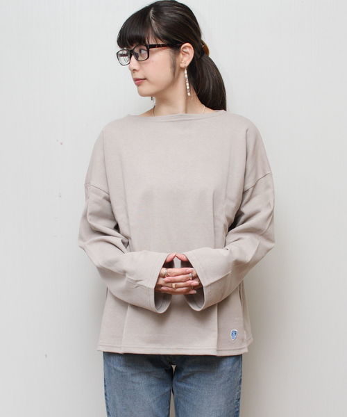 ORCIVAL(オーシバル)の「ORCIVAL / オーシバル コットンロード ドロップワイドシャツ ソリッド #RC9186(Tシャツ/カットソー・レディース・チャコールグレー/ブラック/ネイビー/ブラウン/ベージュ・1)」の4枚目の写真