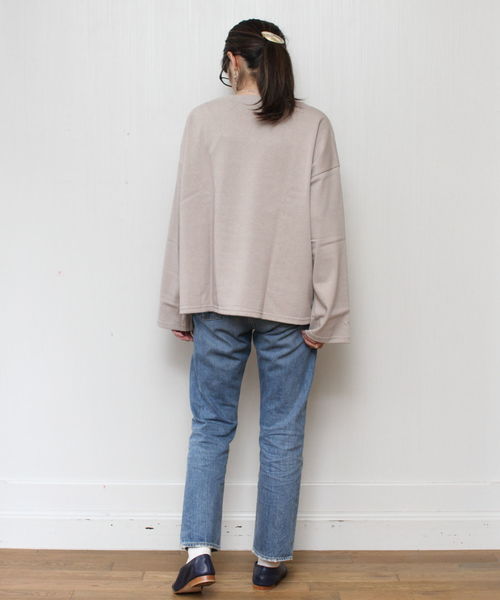 ORCIVAL(オーシバル)の「ORCIVAL / オーシバル コットンロード ドロップワイドシャツ ソリッド #RC9186(Tシャツ/カットソー・レディース・チャコールグレー/ブラック/ネイビー/ブラウン/ベージュ・1)」の15枚目の写真