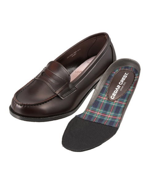 CEDAR CREST（セダークレスト ）の「【CEDAR CREST】学生靴 洗えるローファー ヒールアップタイプ【22.5cm～25.5cm】（ローファー・レディース・ブラック/ダークブラウン・22.5cm/23.5cm/24.5cm/25.5cm/23.0cm/24.0cm/25.0cm）」の6枚目の写真