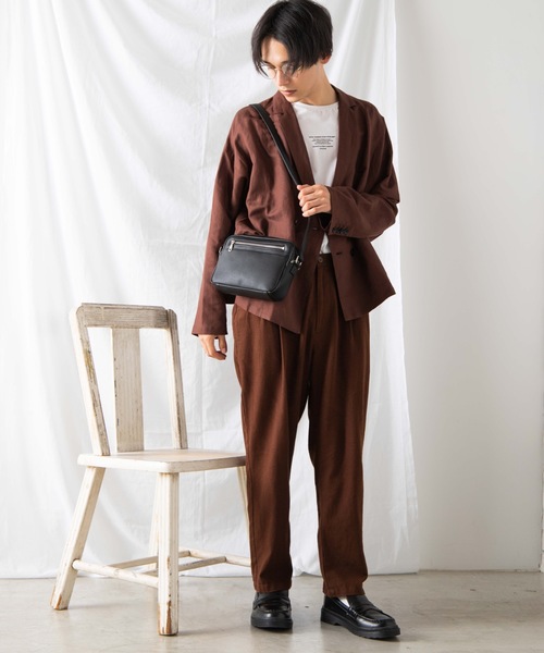 WEGO(ウィゴー)の「WEGO/シンセティックレザージップミニショルダーバッグ(ショルダーバッグ・メンズ・ブラック/ブラック系その他/グレー/その他1・FREE)」の17枚目の写真