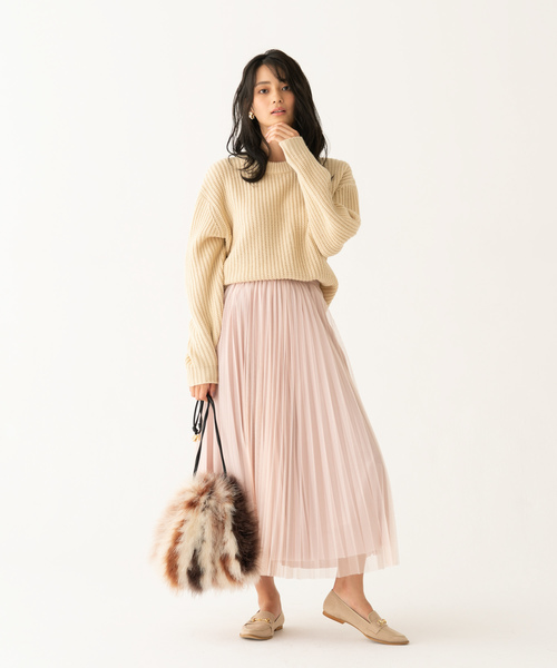 LAYMEE（レイミー）の「Unomee Pleated Skirt / ウノミープリーテッド 