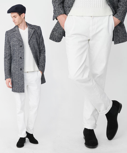 KATHARINE HAMNETT LONDON （キャサリンハムネットロンドン）の「BOTANICAL GARDEN PRINT / プリントパンツ（スラックス・メンズ・ホワイト/ブラック/ベージュ・SMALL/MEDIUM/AL/LARGE）」の2枚目の写真