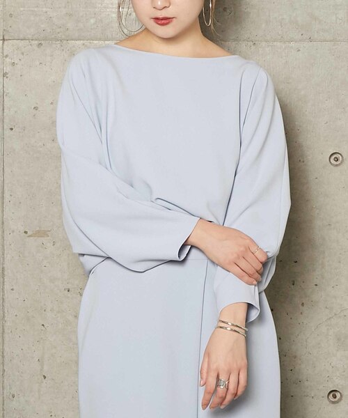 Liesse(リエス)の「ドルマンスリーブブラウス(シャツ/ブラウス・レディース・オフホワイト/サックスブルー/ブラック/ネイビー・FREE)」の8枚目の写真