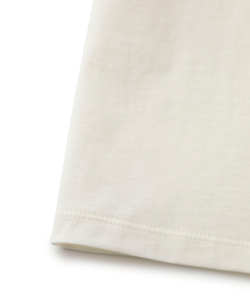 beautiful people（ビューティフルピープル）の「【beautiful people(ビューティフルピープル)】《STUDIOUS別注》フロッキーロゴロンT（Tシャツ/カットソー・レディース・ホワイト/ブラック/イエロー・SMALL）」の6枚目の写真