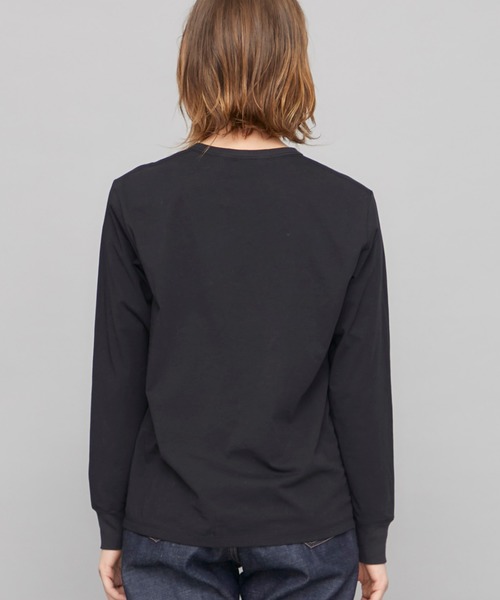 beautiful people（ビューティフルピープル）の「【beautiful people(ビューティフルピープル)】《STUDIOUS別注》フロッキーロゴロンT（Tシャツ/カットソー・レディース・ホワイト/ブラック/イエロー・SMALL）」の17枚目の写真