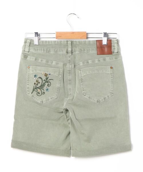 Desigual（デシグアル）の「花柄ボーホースタイルパンツ（デニムパンツ・レディース・グリーン/マルチ・2L/3L/SS/4L/S/M/L）」の9枚目の写真