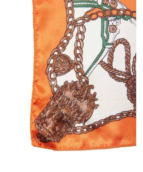 fifth（フィフス）の「チェーンプリントスカーフ（バンダナ/スカーフ・レディース・オレンジ/ブルー・FREE）」の5枚目の写真