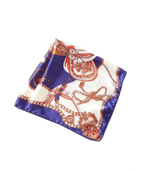 fifth（フィフス）の「チェーンプリントスカーフ（バンダナ/スカーフ・レディース・オレンジ/ブルー・FREE）」の8枚目の写真