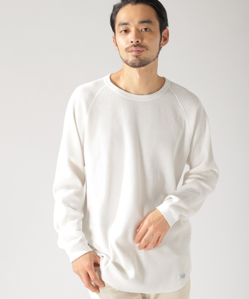 BAYFLOW(ベイフロー)の「Day To Day ワッフルL/S Tシャツ(Tシャツ/カットソー・メンズ・ホワイト/ブラック/ネイビー・SMALL/MEDIUM/LARGE)」の2枚目の写真