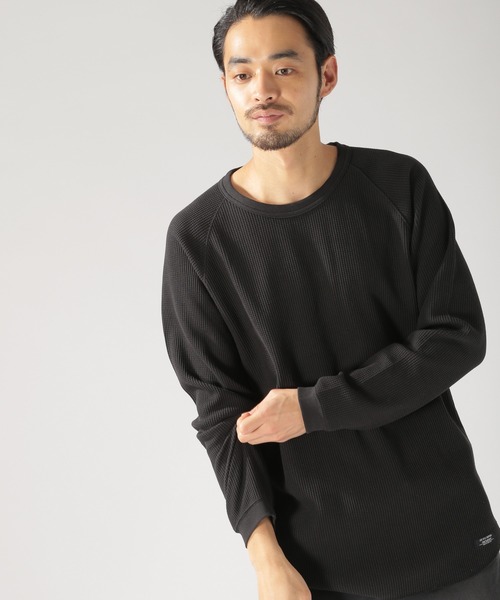 BAYFLOW(ベイフロー)の「Day To Day ワッフルL/S Tシャツ(Tシャツ/カットソー・メンズ・ホワイト/ブラック/ネイビー・SMALL/MEDIUM/LARGE)」の3枚目の写真