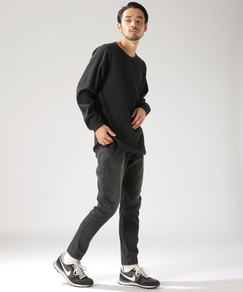 BAYFLOW(ベイフロー)の「Day To Day ワッフルL/S Tシャツ(Tシャツ/カットソー・メンズ・ホワイト/ブラック/ネイビー・SMALL/MEDIUM/LARGE)」の5枚目の写真