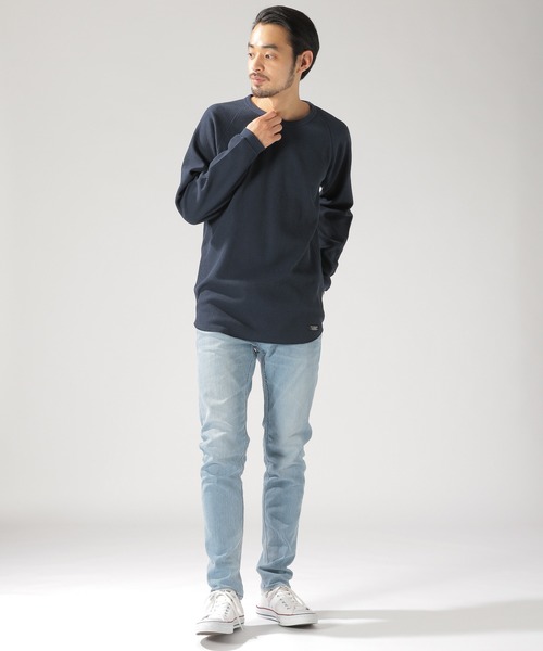 BAYFLOW(ベイフロー)の「Day To Day ワッフルL/S Tシャツ(Tシャツ/カットソー・メンズ・ホワイト/ブラック/ネイビー・SMALL/MEDIUM/LARGE)」の6枚目の写真