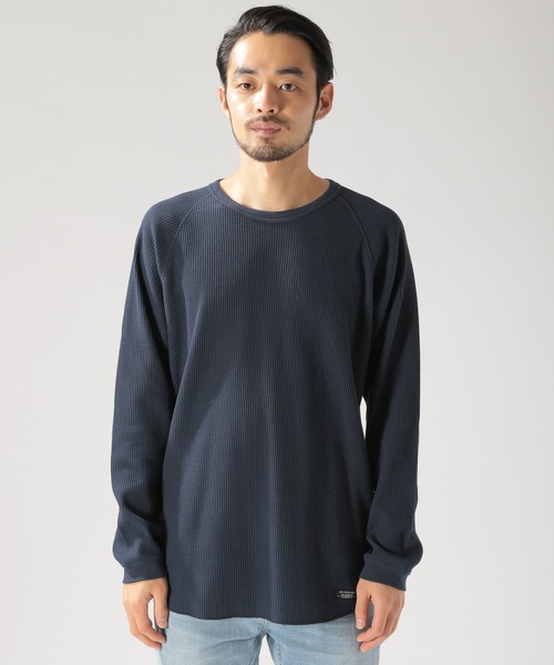 BAYFLOW(ベイフロー)の「Day To Day ワッフルL/S Tシャツ(Tシャツ/カットソー・メンズ・ホワイト/ブラック/ネイビー・SMALL/MEDIUM/LARGE)」の7枚目の写真