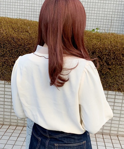 apres jour(アプレジュール)の「オーガンジーボウタイブラウス【ZOZOTOWN限定アイテム】(シャツ/ブラウス・レディース・アイボリー/その他・フリー)」の3枚目の写真