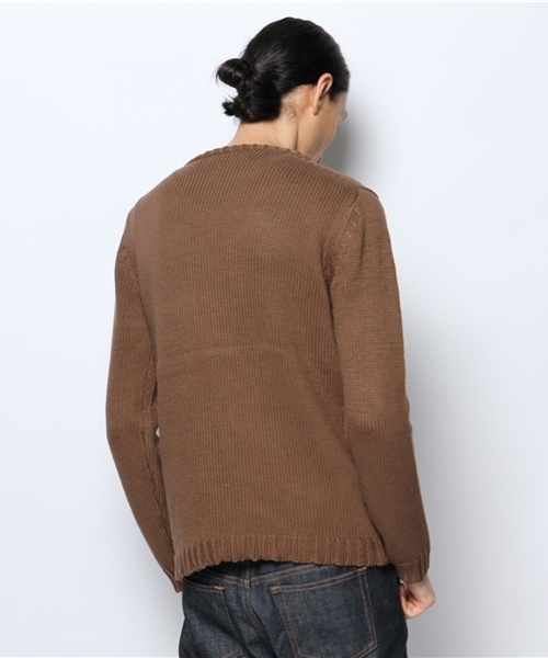 AMERICAN RAG CIE（アメリカンラグシー）の「【オンライン限定セール対象品】AMERICAN RAG CIE ソフトタッチローゲージコットンニット 109-TMK-M142-KN001（ニット/セーター・メンズ・ベージュ/ネイビー/ブラウン・2/1）」の15枚目の写真