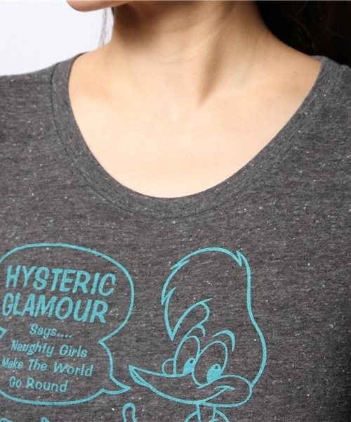 HYSTERIC GLAMOUR（ヒステリックグラマー）の「WW/FUN HOUSE pt T-SH（Tシャツ/カットソー・レディース・ホワイト/ネイビー/チャコールグレー・FREE）」の8枚目の写真