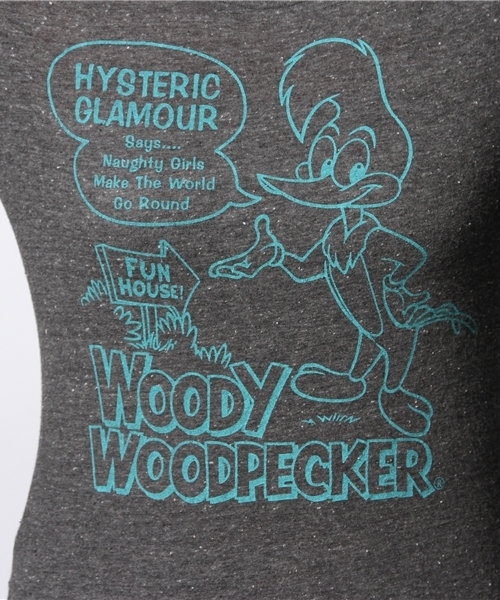 HYSTERIC GLAMOUR（ヒステリックグラマー）の「WW/FUN HOUSE pt T-SH（Tシャツ/カットソー・レディース・ホワイト/ネイビー/チャコールグレー・FREE）」の10枚目の写真