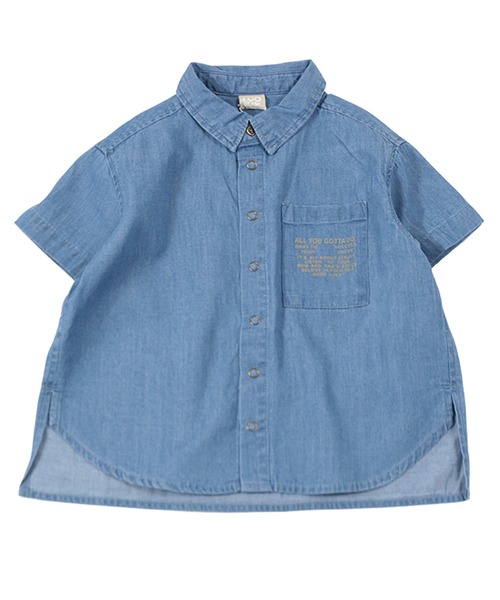 DILASH(ディラッシュ)の「ギンガムチェックシャツ(シャツ/ブラウス・キッズ・ブラック/ブルー/ブルー系その他・110/140/100/120/90/80/150/130)」の1枚目の写真