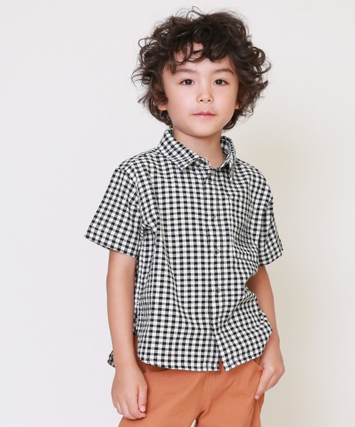 DILASH(ディラッシュ)の「ギンガムチェックシャツ(シャツ/ブラウス・キッズ・ブラック/ブルー/ブルー系その他・110/140/100/120/90/80/150/130)」の2枚目の写真