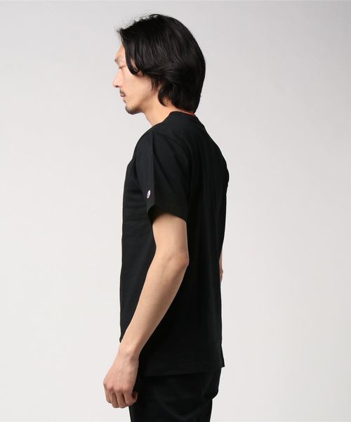 Champion(チャンピオン)の「Champion/チャンピオン ロゴTシャツ C3-R307(Tシャツ/カットソー・メンズ・グリーン/ホワイト/パープル/ブラック・L/XL)」の13枚目の写真