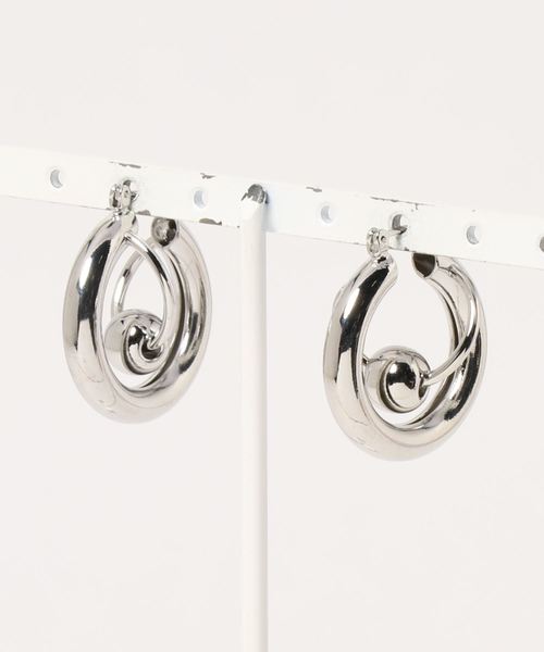 Cecil Mcbee セシルマクビー の メタルボールフープピアス ピアス 両耳用 Wear