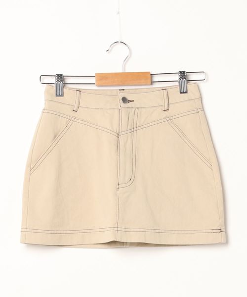 ENVYM（アンビー）の「ステッチＦＳＫⅡ（スカート・レディース・ブラック/ベージュ・SMALL/MEDIUM）」の9枚目の写真